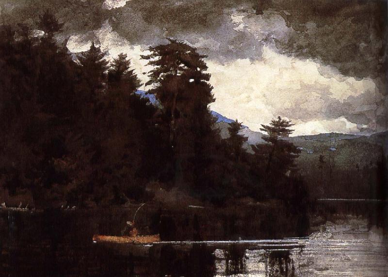 Winslow Homer A first Lenk Lake oil painting picture